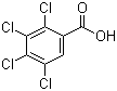2,3,4,5-四氯苯甲酸分子结构 (CAS 50-74-8)