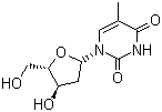 Thymidine molecular structure (CAS 50-89-5)