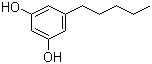 structure of CAS# 500-66-3, Olivetol;3,5-Dihydroxyamylbenzene; 5-Pentyl-1,3-benzenediol; 5-Pentylresorcinol