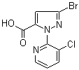 3-Bromo-1-(3-chloro-2-pyridinyl)-1H-pyrazole-5-carboxylic acid molecular structure (CAS 500011-86-9)