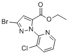Ethyl 3-bromo-1-(3-chloropyridin-2-YL)-1H-pyrazole-5-carboxylate molecular structure (CAS 500011-92-7)