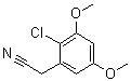 2-Chloro-3,5-dimethoxybenzeneacetonitrile molecular structure (CAS 500016-41-1)