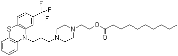 Fluphenazine decanoate  molecular structure (CAS 5002-47-1)