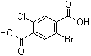 structure of CAS# 500550-60-7, 2-Bromo-5-chloro-1,4-benzenedicarboxylic acid;NSC 126423