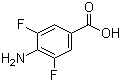 4-氨基-3,5-二氟苯甲酸分子结构 (CAS 500577-99-1)