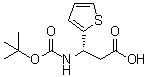(betaS)-beta-[[(1,1-Dimethylethoxy)carbonyl]amino]-2-thiophenepropanoic acid molecular structure (CAS 500770-66-1)