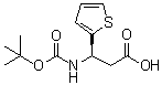 (betaR)-beta-[[(1,1-Dimethylethoxy)carbonyl]amino]-2-thiophenepropanoic acid molecular structure (CAS 500788-98-7)