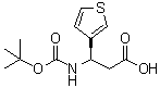 (betaR)-beta-[[叔丁氧羰基]氨基]-3-噻吩丙酸分子结构 (CAS 500788-99-8)