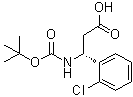 结构式 CAS# 500789-05-9, (betaR)-2-氯-beta-[[(1,1-二甲基乙氧基)羰基]氨基]苯丙酸