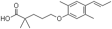 5-[2,5-Dimethyl-4-(1-propen-1-yl)phenoxy]-2,2-dimethylpentanoic acid molecular structure (CAS 500904-61-0)