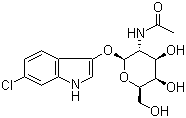 6-Chloro-1H-indol-3-yl 2-(acetylamino)-2-deoxy-beta-D-galactopyranoside molecular structure (CAS 501432-61-7)
