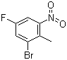 2-Bromo-4-fluoro-6-nitrotoluene molecular structure (CAS 502496-33-5)