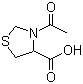 结构式 CAS# 5025-82-1, 半叶素; N-乙酰硫代脯氨酸; 3-乙酰基噻唑烷-4-羧酸