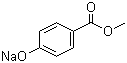 Sodium methylparaben molecular structure (CAS 5026-62-0)