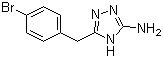 5-(4-Bromobenzyl)-4H-1,2,4-triazol-3-amine molecular structure (CAS 502685-91-8)