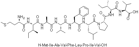 L-Methionyl-L-isoleucyl-L-alanyl-L-valyl-L-phenylalanyl-L-leucyl-L-prolyl-L-isoleucyl-L-valine molecular structure (CAS 503054-60-2)