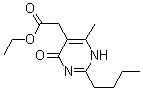 structure of CAS# 503155-65-5, 2-Butyl-1,4-dihydro-6-methyl-4-oxo-5-pyrimidineacetic acid ethyl ester
