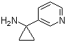 1-(3-Pyridinyl)cyclopropanamine molecular structure (CAS 503417-38-7)