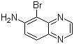 structure of CAS# 50358-63-9, 5-Bromoquinoxalin-6-amine;6-Amino-5-bromoquinoxaline