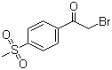 2-Bromo-1-[4-(methylsulfonyl)phenyl]-1-ethanone molecular structure (CAS 50413-24-6)