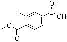 3-Fluoro-4-(methoxycarbonyl)benzeneboronic acid molecular structure (CAS 505083-04-5)