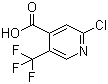 2-Chloro-5-(trifluoromethyl)pyridine-4-carboxylic acid molecular structure (CAS 505084-58-2)