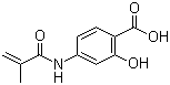 4-Methylacrylamidesalicylic acid molecular structure (CAS 50512-48-6)