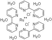 structure of CAS# 50525-27-4, Tris(2,2'-bipyridyl)dichlororuthenium(II) hexahydrate;Tris(2,2'-bipyridyl)ruthenium(II) chloride hexahydrate