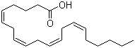 结构式 CAS# 506-32-1, 花生四烯酸; 5,8,11,14-二十碳四烯酸