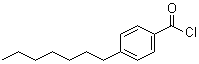 structure of CAS# 50606-96-7, 4-Heptylbenzoyl chloride;p-Heptylbenzoyl chloride