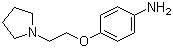 4-[2-(Pyrrolidin-1-yl)ethoxy]aniline molecular structure (CAS 50609-01-3)