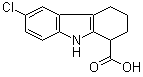 6-Chloro-2,3,4,9-tetrahydro-1H-carbazole-1-carboxylic acid molecular structure (CAS 50639-66-2)