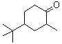 4-叔丁基-2-甲基环己酮分子结构 (CAS 5064-52-8)