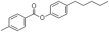 structure of CAS# 50649-59-7, 4-Pentylphenyl 4-methylbenzoate;p-Amylphenyl p-toluate