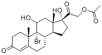 9-Bromo-11,17,21-trihydroxypregn-4-ene-3,20-dione 21-acetate molecular structure (CAS 50733-54-5)