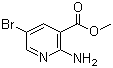 结构式 CAS# 50735-34-7, 2-氨基-5-溴烟酸甲酯