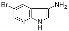 5-Bromo-1H-pyrrolo[2,3-b]pyridin-3-amine molecular structure (CAS 507462-51-3)