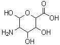 5-Aminotetrahydro-3,4,6-trihydroxy-2H-pyran-2-carboxylic acid molecular structure (CAS 50767-83-4)