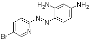 结构式 CAS# 50768-75-7, 5-溴-2-[(2,4-二氨基苯基)偶氮]吡啶