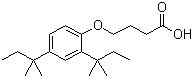 结构式 CAS# 50772-35-5, 4-(2',4'-二特戊基苯氧基)-丁酸