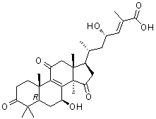 灵芝酸 LM2分子结构 (CAS 508182-41-0)