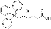 (5-Carboxypentyl)(triphenyl)phosphonium bromide molecular structure (CAS 50889-29-7)