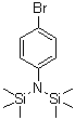 N,N-二(三甲基硅烷基)-4-溴苯胺分子结构 (CAS 5089-33-8)