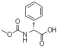 (alphaR)-alpha-[(Methoxycarbonyl)amino]benzeneacetic acid molecular structure (CAS 50890-96-5)