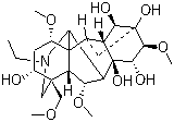 结构式 CAS# 509-20-6, 乌头原碱