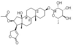 万年青苷 B分子结构 (CAS 50906-58-6)