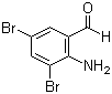 结构式 CAS# 50910-55-9, 2-氨基-3,5-二溴苯甲醛
