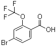 4-Bromo-2-(trifluoromethoxy)benzoic acid molecular structure (CAS 509142-48-7)