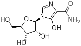 结构式 CAS# 50924-49-7, 咪唑立宾; 5-羟基-1-beta-D-呋喃糖基-1H-咪唑-4-羧酰胺