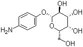 结构式 CAS# 5094-33-7, 4-氨基苯基 beta-D-吡喃半乳糖苷
